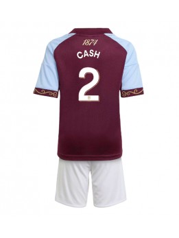 Aston Villa Matty Cash #2 Replika Hemmakläder Barn 2025-26 Kortärmad (+ byxor)